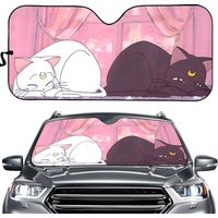 Sleepy Cats Luna And Artemis Car Sun Shade