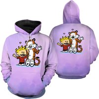 Calvin And Hobbes 3d All Over Print Hoodie Cartoon