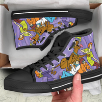 Scooby-doo Unisex High Top Shoes, Scoobydoo High Top Sneaker