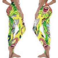 Rick And Morty Cronenberg Earth Dimension C-137 Interdimensional Twist Leggings
