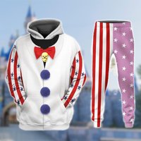 Captain Horror Halloween Costumes 3d Hoodie Joggers Sets