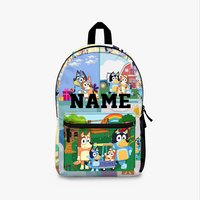 Custom Name Blueydad Backpack, Personalized School Bag For Kids