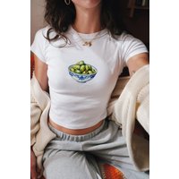 Olive Bowl, Baby Tee, Baby Girl, Funny Baby Tee, Cute Baby Tee