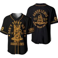 Personalized Aaron Lewis No Treading Baseball Jersey