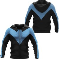 Anime Nightwing Hoodie, Cosplay 3d Zip Hoodie