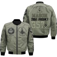 Custom Lodge Name Number Your Name Mason Look To The East 3d Bomber Jacket