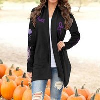 Prince Women Cardigan, Prince Pur Rain 3d All Over Printed Cardigan