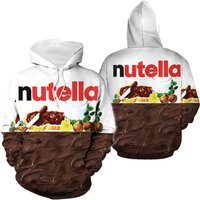 Nutella Food Cosplay Matching 3d Hoodie, Nutella Food 3d (not Included Sweatpants)