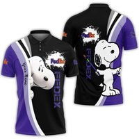 Personalized Snoopy Fedex Polo Shirt, Fedex Ground 3d Printed Polo Shirt