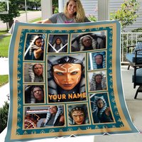 Custom Ahsoka Movie Blanket, Ahsoka Tano Fleece Blanket
