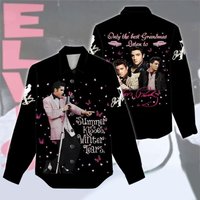 Elegant Elvis Presley Linen Blouse