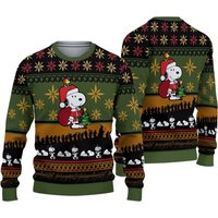 Santa Snoopy Ugly Christmas Sweater