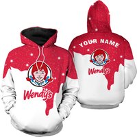 Personalized Wendy's Hoodie, Fast Food 3d Printed Hoodie