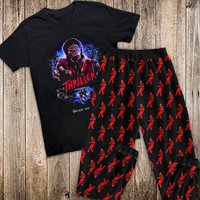 Thriller Halloween Pajamas Set, Michael Jackson Halloween Pajamas For Adult And Kids