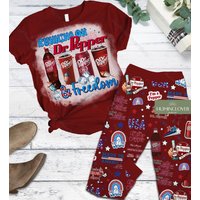 Dr Pepper Pajamas Set With T-shirt And Pants