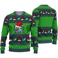 Bulbasaur Pkm Ugly Christmas Sweater