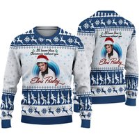 Elvis Presley I'll Have A Blue Christmas Without You 2022 Ugly Sweater