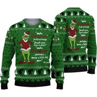 Funny Grinchs Maybe Christmas Ugly Sweater