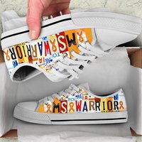 Ms Warrior - Multiple Sclerosis Awareness Low Top Shoes