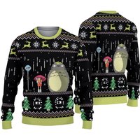 Totoro Ugly Christmas Sweater, My Neighbor Totoro Ugly Sweater