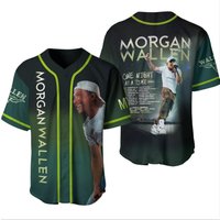 Wallen Western One Night At A Time 2024 Tour Baseball Jersey Shirt