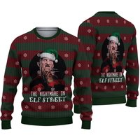 The Nightmare On Elf Street Freddy Krueger Ugly Christmas Sweater