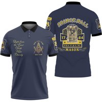 Custom Freemason Prince Hall 1784 Pha F&a 3d Aop Polo Shirt