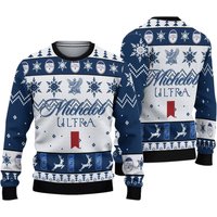 Michelob Ultra Beer Christmas Ugly Sweater, Beer Ugly Knitted