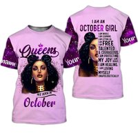 October Birthday 3d T-shirt