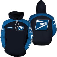 Personalized Postal Service Hoodie, 3d Printed Hoodie