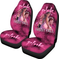 P!nk Pink Singer Car Seat Cover, Pink Trustfall Car Decor