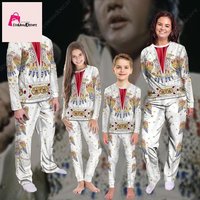 Elvis Presley Matching Family Pajamas, Rock And Roll Pajamas Set