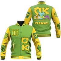 Custom Monster University Ok Uniform Varsity Jacket, Baseball Outfit Personalize