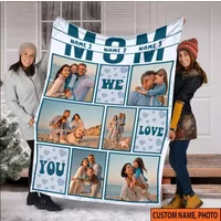 Personalized Picture Fleece Blanket