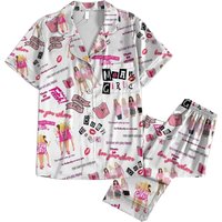 Mean Girls Pajamas Set, Mean Girls Holiday Pajamas, Burn Book Pajamas Pants