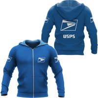 Us Postal Worker Zip Hoodie, Postal Worker Zip Hoodie 3d