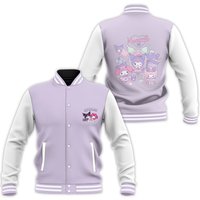 Cute Kuromi Jacket, Kawaii Kuromi Baseball Jacket