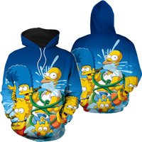 The Simpsons Hoodie 3d, Simpsons 3d Hoodie