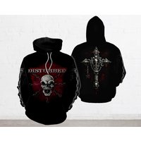 Vintage Disturbed 3d Hoodie