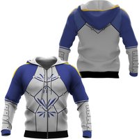 Fate Stay Night Saber Hoodie, 3d Zip Hoodie