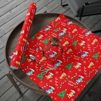 Christmas Blueydad And Bingo Wrapping Paper, Blueydad And Bingo Gift Wrap