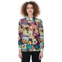 Mouse And Friends Linen Shirt, Mouse Women Casual Shirt