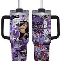 Olivia Rodrigo 40oz Tumbler, Guts World Tour Tumbler, Guts Tour 2024 Tumbler Cups, Olivia Rodrigo Merch, Stainless Steel Tumbler