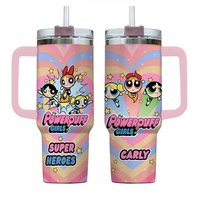 Personalized Powerpuff Girls Tumbler, Powerpuff Girls Insulated Tumbler