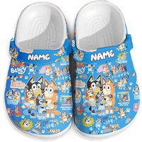 Personalized Blueydad Family Birthday Clog Shoes