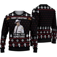 Smokey And The Bandit Merry Christmas To All You Sumbitches Ugly 3d Sweater