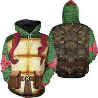 Halloween Costume Ninja Turtle 3d Shirt, Leonardo Turtle 3d Hoodie