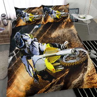 Motorcycle Racing Bedding Set