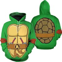 Halloween Costume Turtle 3d Full Over Print Hoodie, Ninja Costume