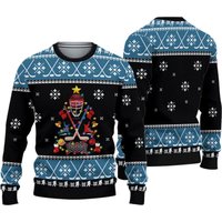 Happy Hockeyday Ugly Christmas Sweater, Hockey Lovers Ugly Christmas Sweater